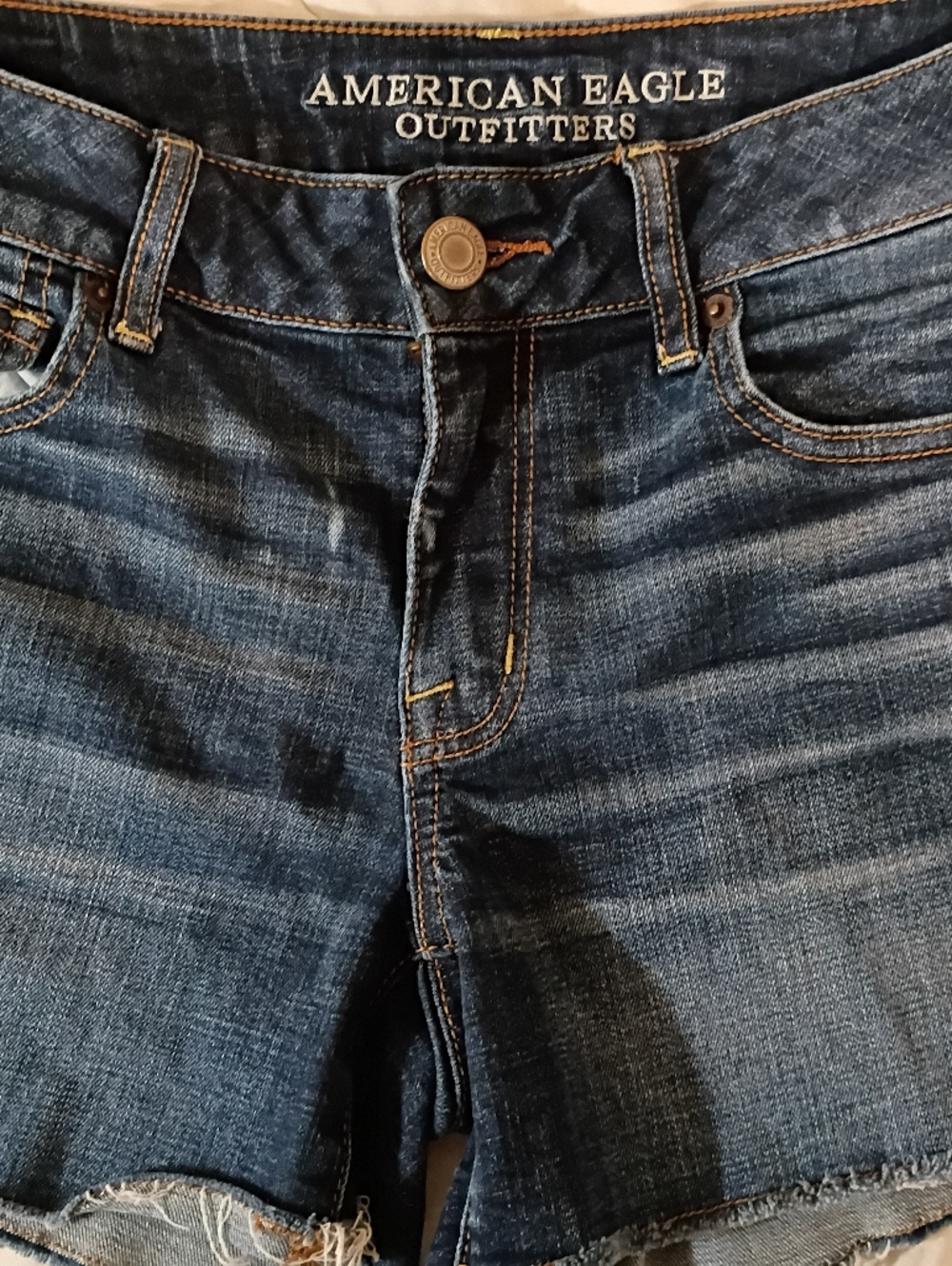 American Eagle Outfitters Men’s Dark Blue Slim Jeans Shorts